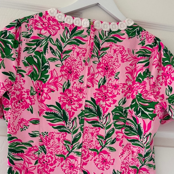 Lilly Pulitzer Pink and Green Floral Dress - Picture 4 of 5